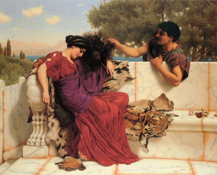 The Old Old Story by John William Godward